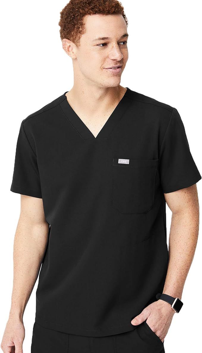 FIGS Chisec Three-Pocket Scrub Top for Men – Tailored Fit, Super Soft Stretch, Anti-Wrinkle Med... | Amazon (US)