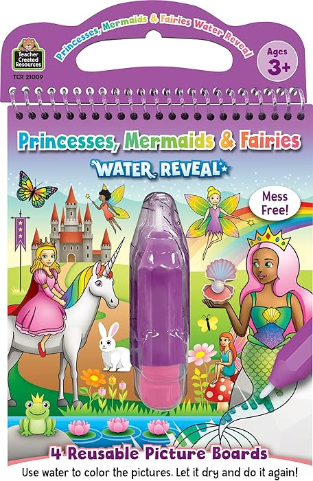 Teacher Created Resources Princesses, Mermaids & Fairies Water Reveal (TCR21009) | Amazon (US)