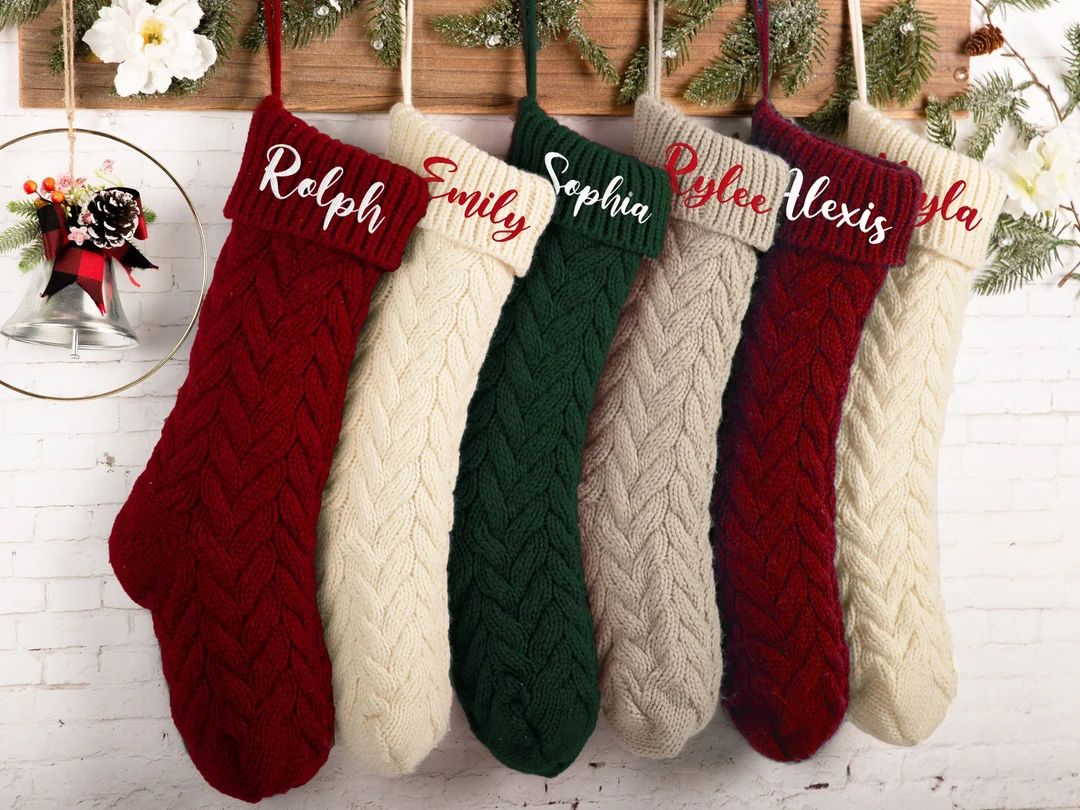 Personalized Christmas Stockings Custom Stockings Family - Etsy | Etsy (US)