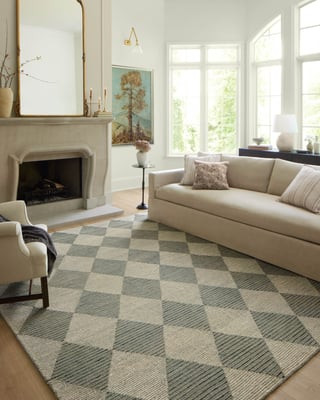 Francis FRA-01 Spa/Granite Wool Handmade Area Rug | Rugs Direct