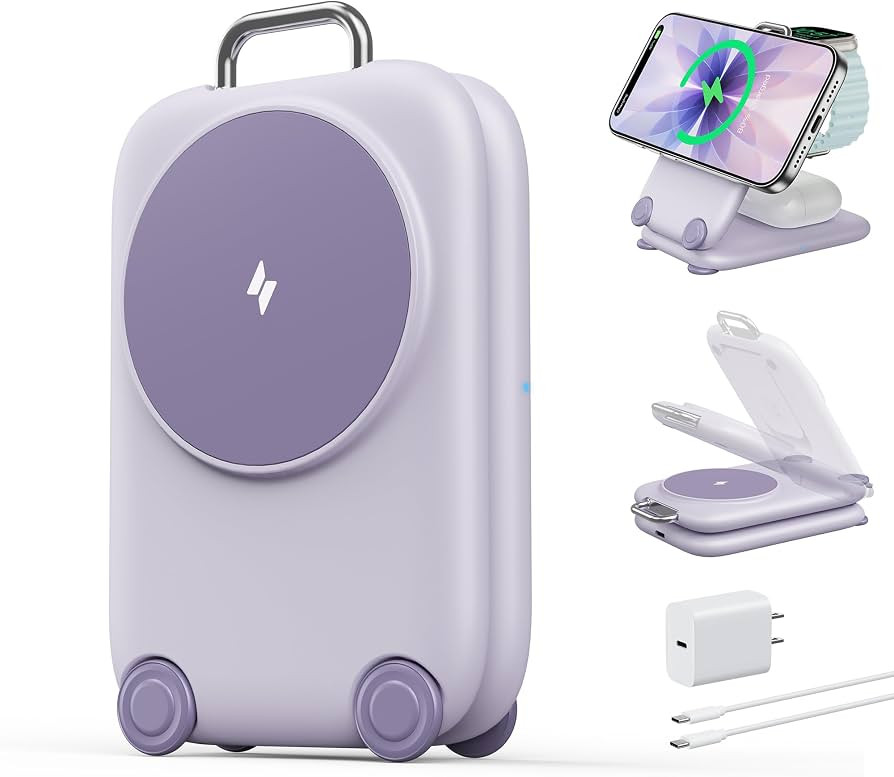 Mukiya PaktVault Traveling Fast Wireless Charging Station for iPhone Duo | Amazon (US)