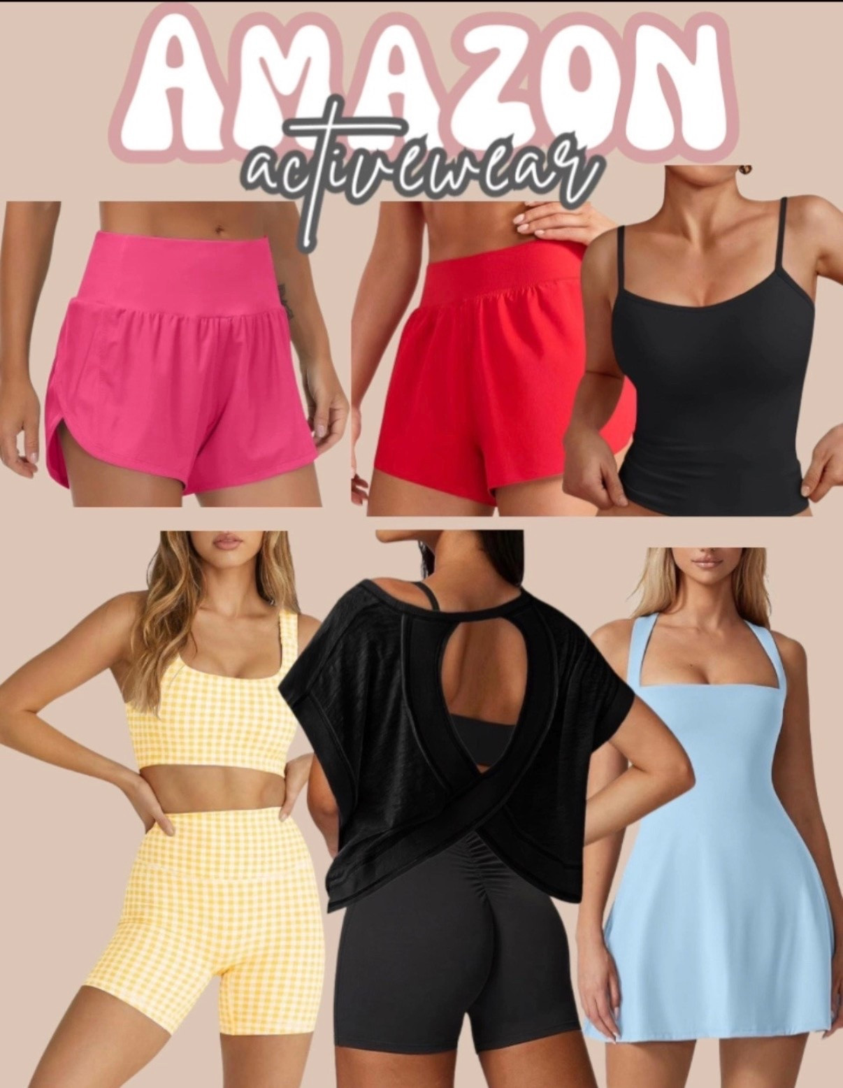 Activewear from Amazon 

Gym outfit, gym fit, activewear, athletic wear, sports bra, spring, summer, amazon, Amazon sale, Amazon fashion, Amazon style, Amazon spring sale, neutral, shorts, free people inspired, looks for less, skort #LTKFindsUnder100

#LTKmomlife #LTKTravel #LTKActive
