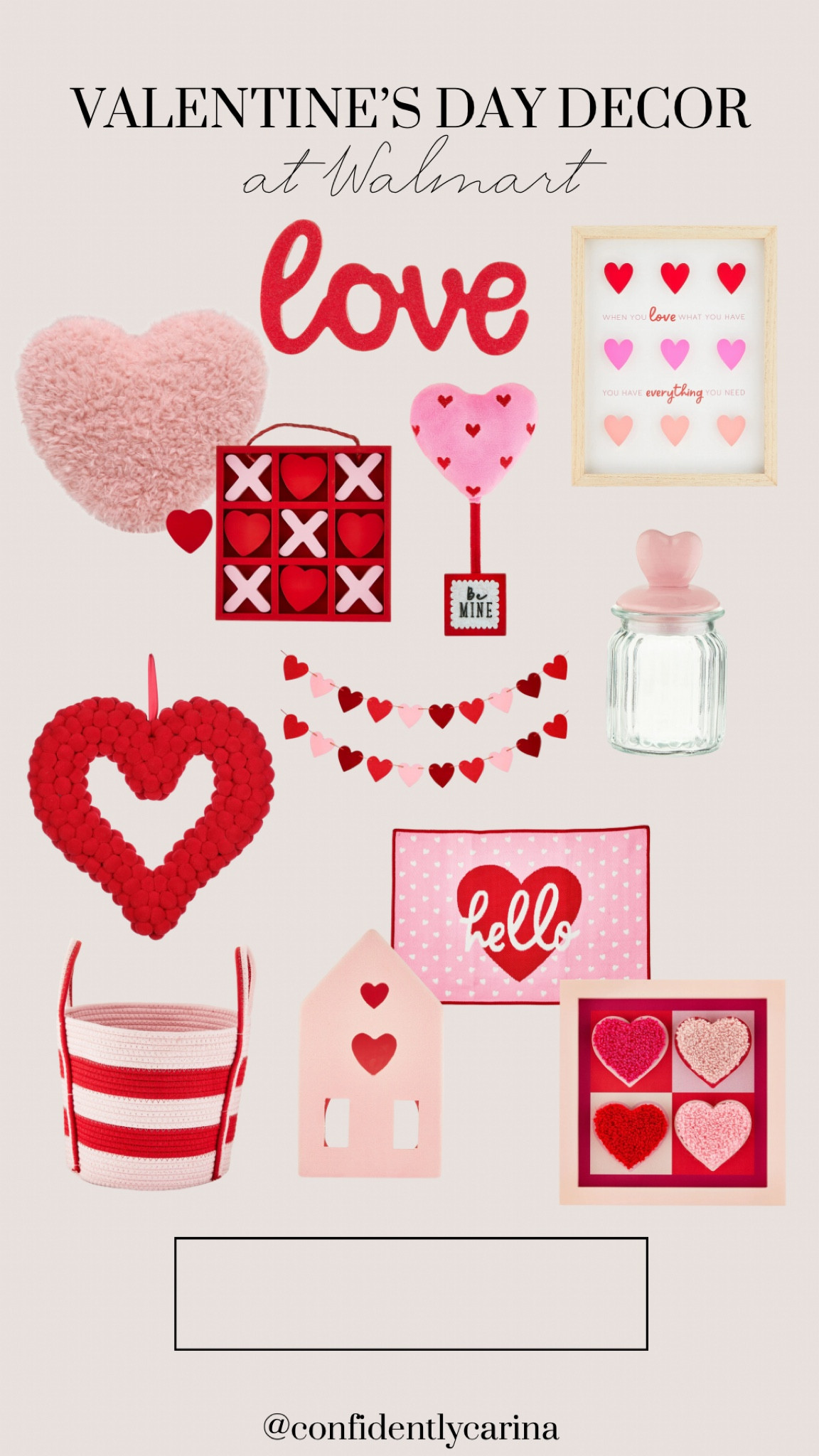 Sharing the cutest Valentine’s Day decor at Walmart! So fun to decorate around the house or for a party🩷

#LTKfindsunder50 #LTKhome #LTKSeasonal