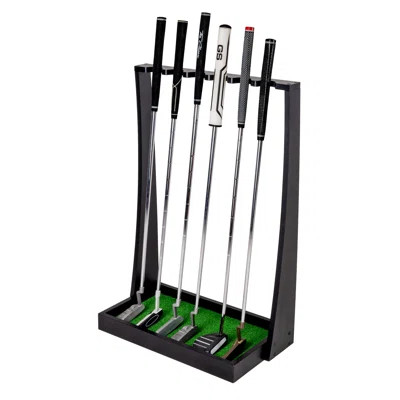 Gosports Premium Wooden Golf Putter Stand, Holds 6 Clubs - Black | Wayfair North America