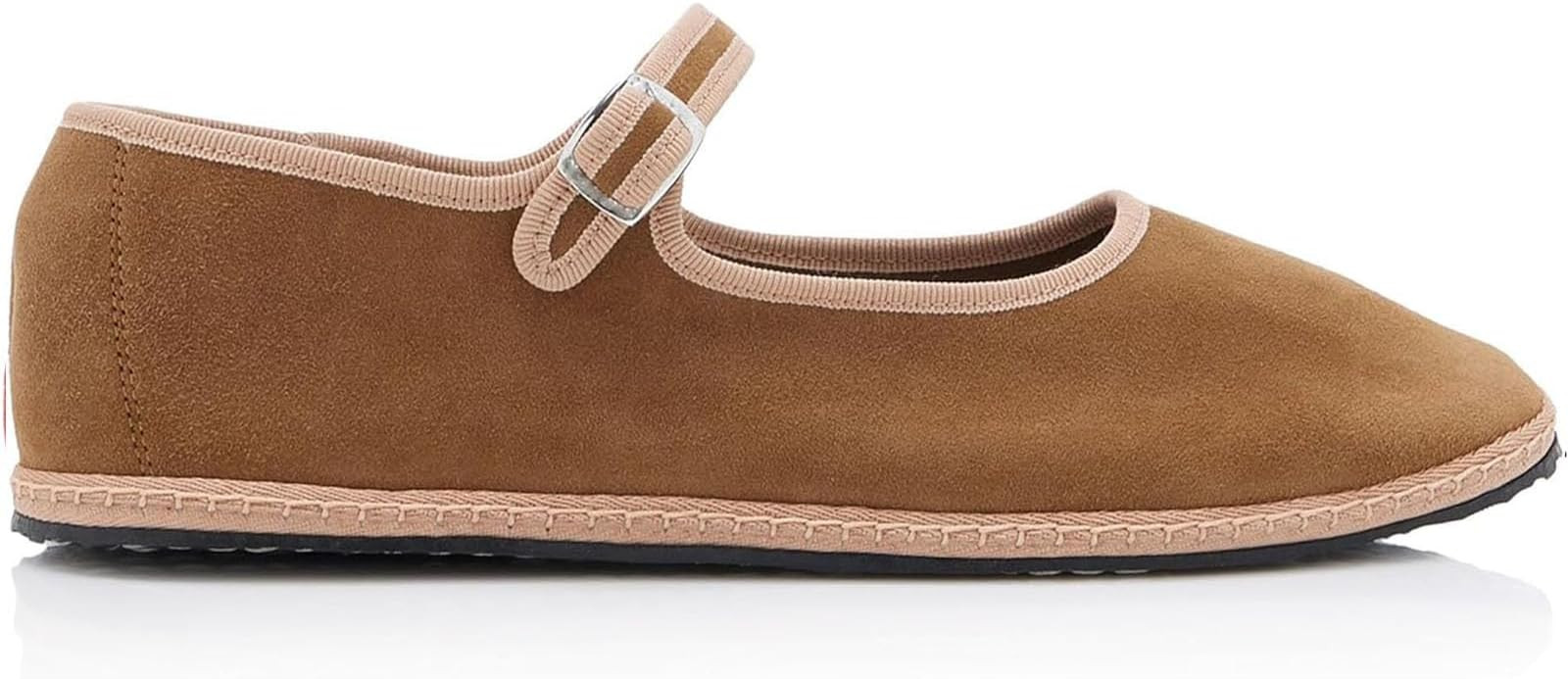 Velvet Ballet Flats for Women Suede Round Toe Cute Mary Jane Flats Slip On Casual Dressy Comforta... | Amazon (US)