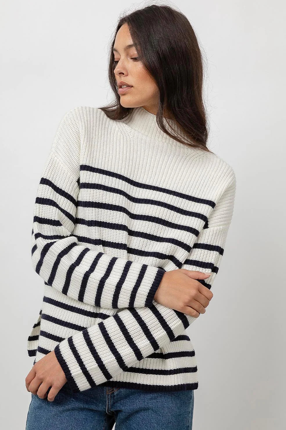 CLAUDIA - CREAM NAVY STRIPE | Rails