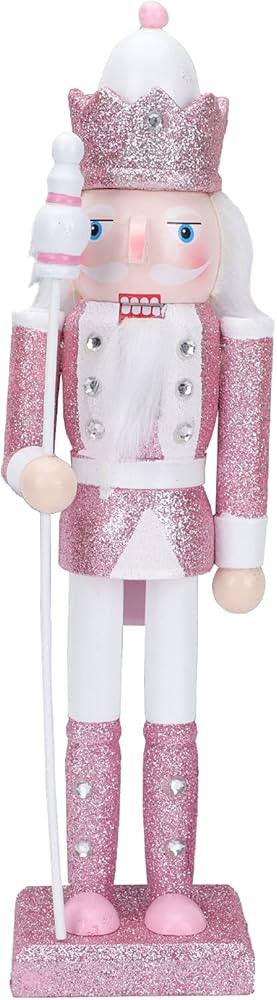 Pink Nutcracker Christmas Decorations 12 Inch Pink Nutcracker Figures Christmas Nutcracker Soldie... | Amazon (US)
