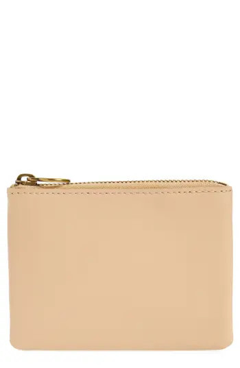 Madewell The Leather Pouch Wallet - Beige | Nordstrom