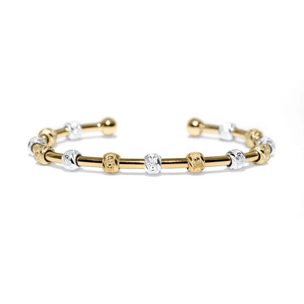 Golf Goddess Two-Tone Gold and Silver Stroke Counter Bracelet | Chelsea Charles Jewelry