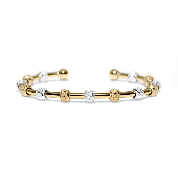 Golf Goddess Two-Tone Gold and Silver Stroke Counter Bracelet | Chelsea Charles Jewelry