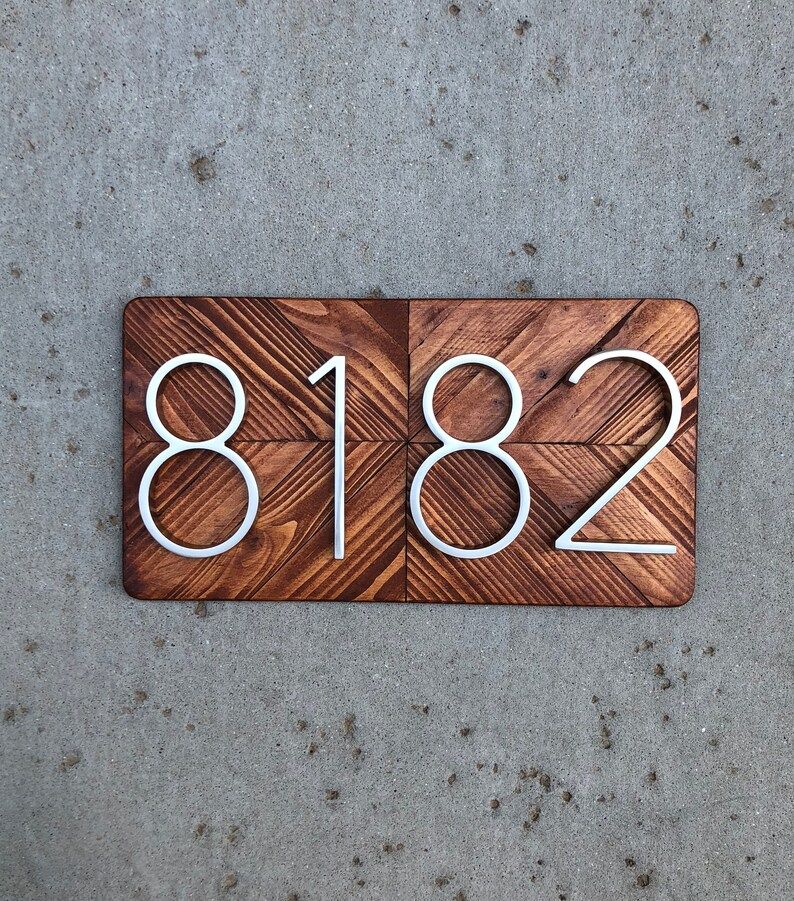 Address Plaque Number Sign Address Numbers Address Sign | Etsy | Etsy (US)