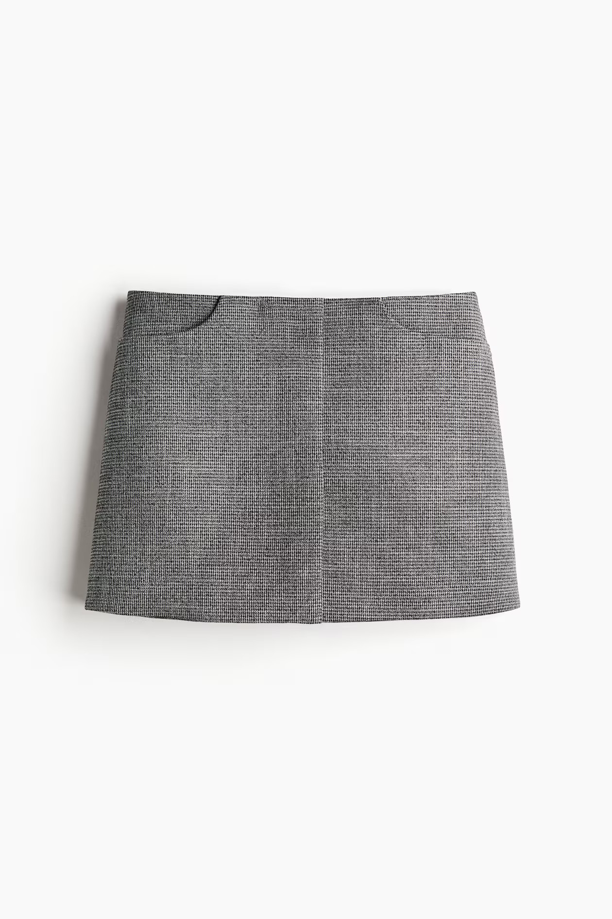 Minirock aus strukturiertem Twill - Normale Bundhöhe - Mini - Graumeliert - Ladies | H&M AT | H&M (DE, AT, CH, NL, FI)