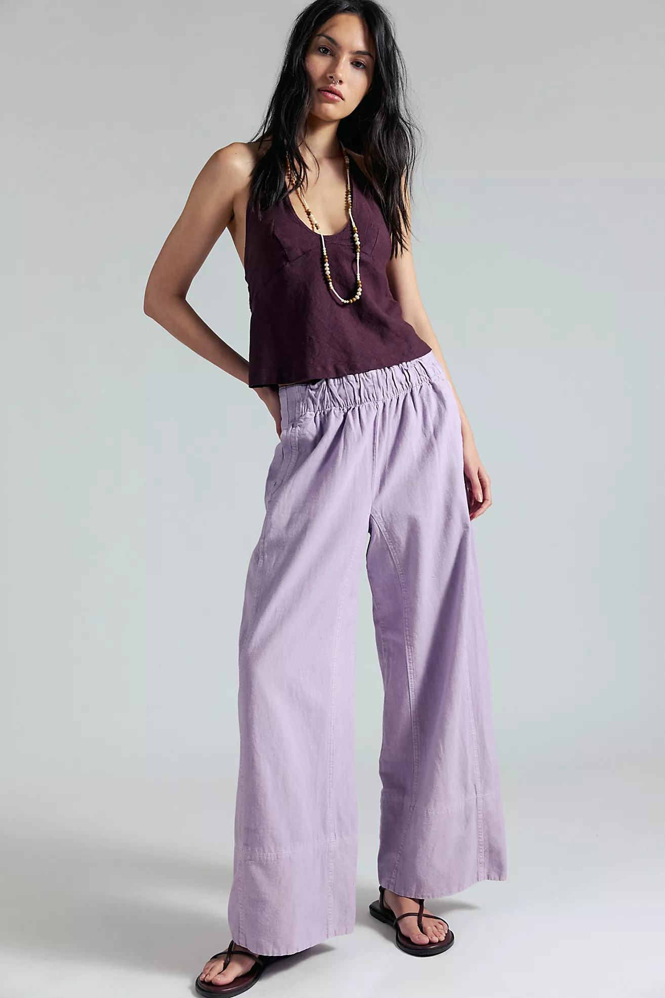 Day's End Linen Pull-On Pants | Free People (Global - UK&FR Excluded)