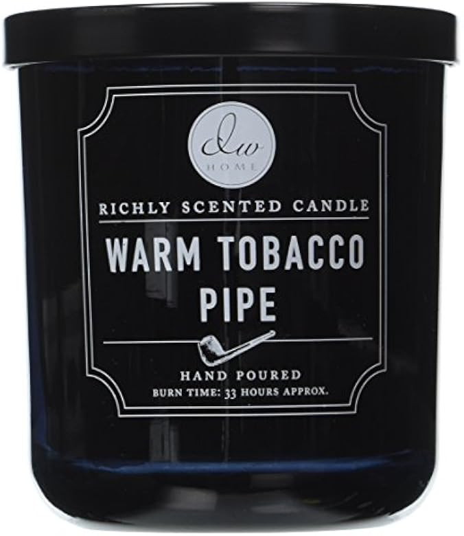 DW Home Medium Single Wick Candle, Warm Tobacco Pipe,Black,10.35 Oz. | Amazon (US)