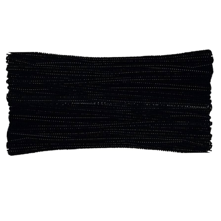 Black Pipe Cleaners Chenille Stems 100 Pieces for DIY Art Craft Decorations Creative (0.24 x 12 I... | Amazon (US)