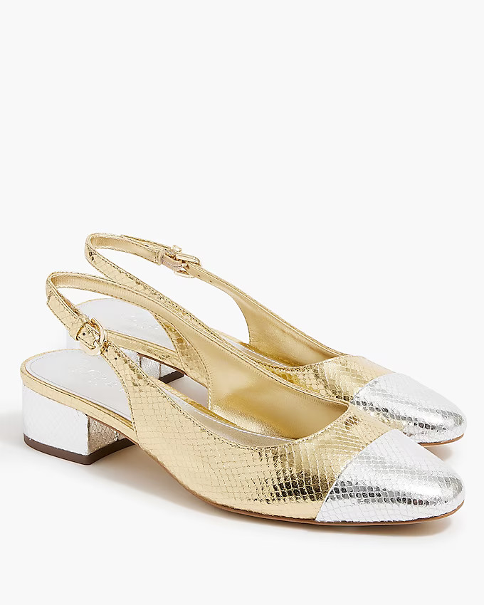 Low-heel slingbacks | J.Crew Factory