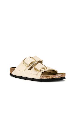 BIRKENSTOCK Arizona Big Buckle Sandal in Ecru from Revolve.com | Revolve Clothing (Global)