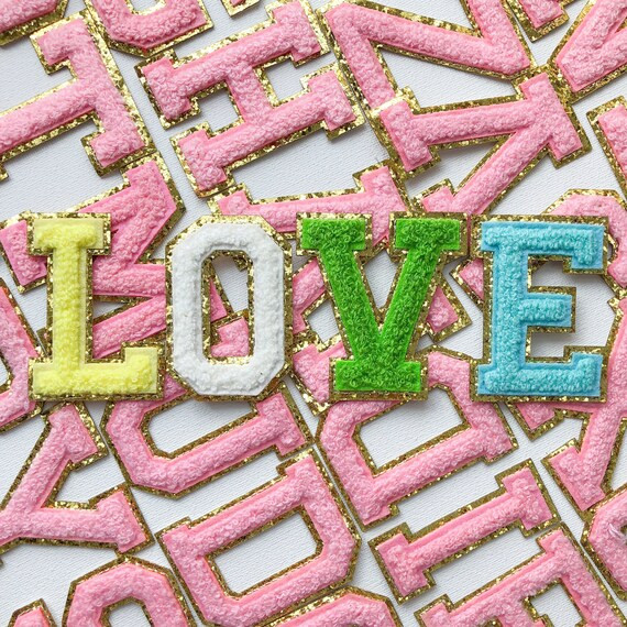 Varsity Letters Chenille Iron on Patch, A-Z Varsity Letters Towel Patch, Varsity Chenille Patch, ... | Etsy (US)