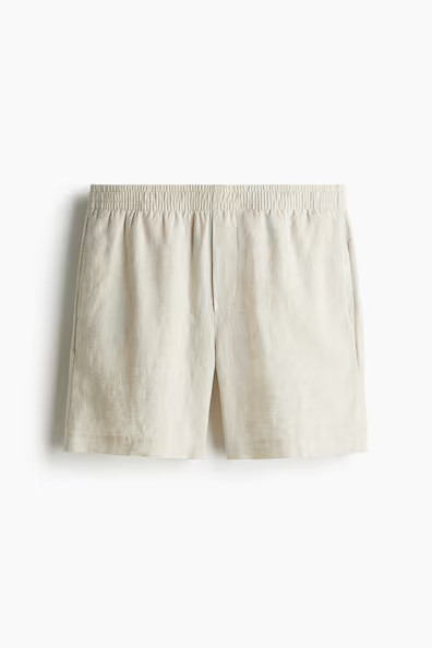 H & M - Leinenshorts in Regular Fit - Weiß - Herren | H&M (DE, AT, CH, NL, FI)