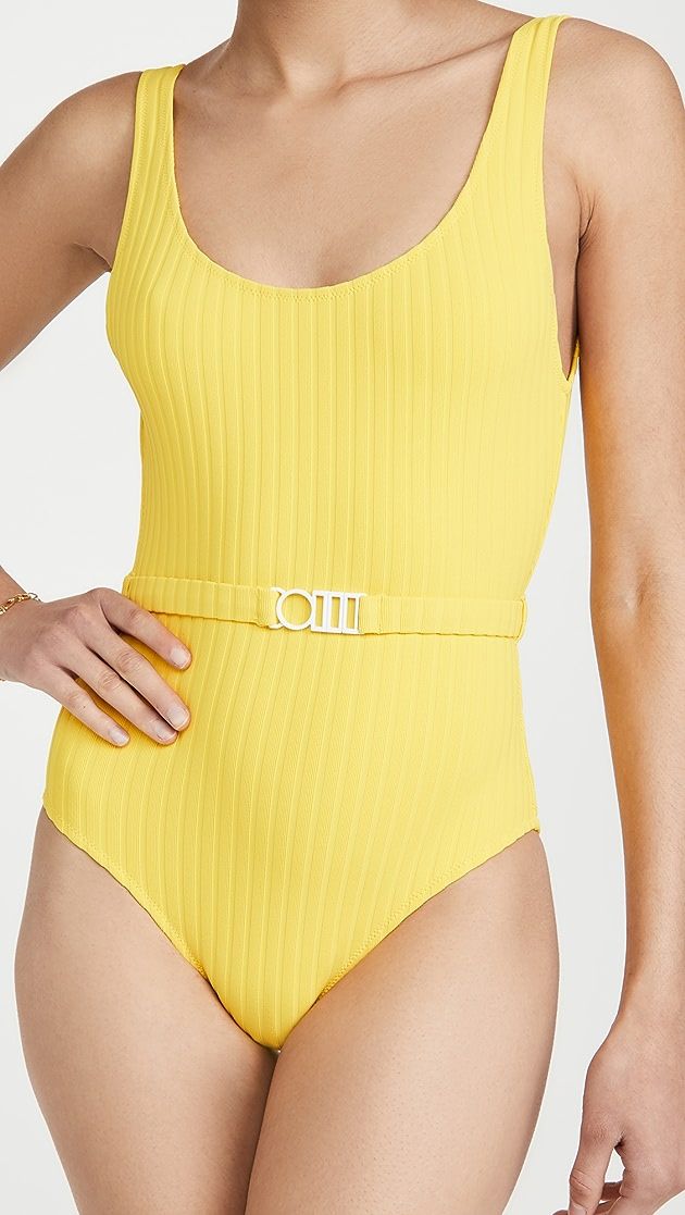 The Annemarie Belt One Piece Swimsuit | Shopbop