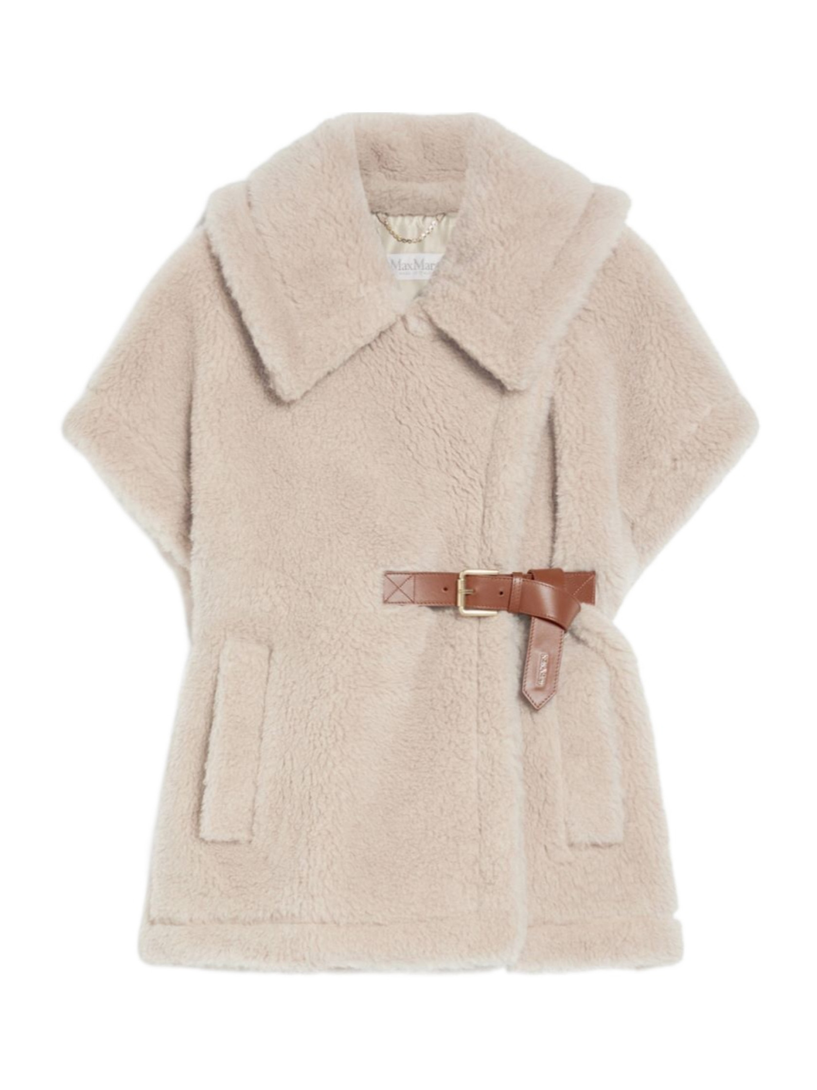 Cape in alpaca and wool Teddy fabric | Senser US