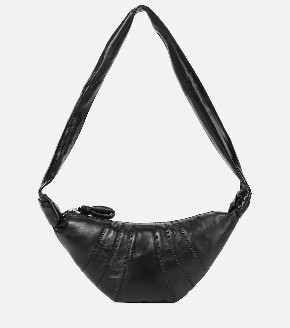 Croissant Small leather shoulder bag | Mytheresa (UK)