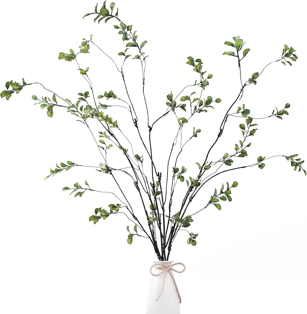 Sggvecsy 47.2’’ 4Pcs Artificial Ficus Branches Artificial Greenery Stems Faux Ficus Twig Plan... | Amazon (US)