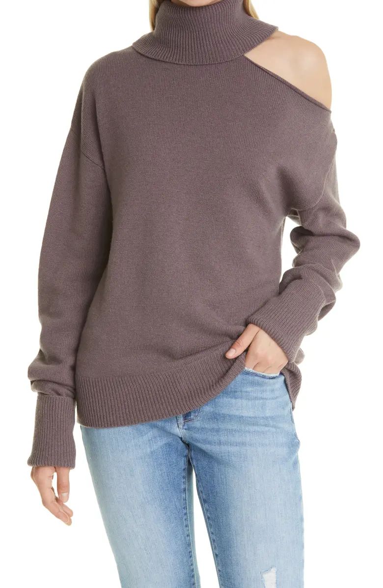 Raundi Cutout Wool-Blend Turtleneck Sweater | Nordstrom