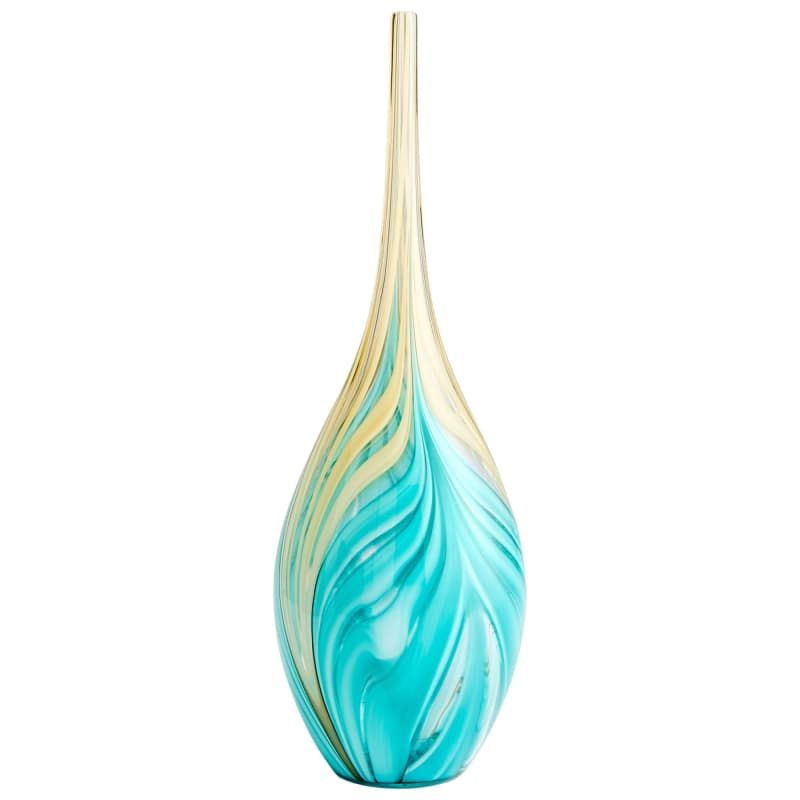 Cyan Design 10003 Parlor Palm 6-3/4" Diameter Glass Vase Amber / Blue Home Decor Containers Vases | Build.com, Inc.