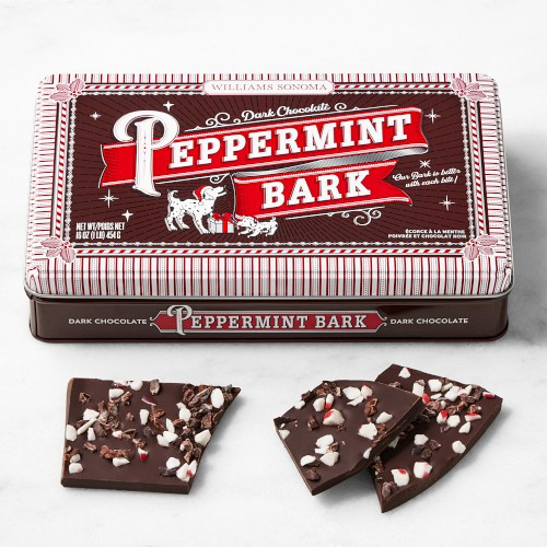 Williams Sonoma Dark Chocolate Peppermint Bark, 1 lb | Williams-Sonoma