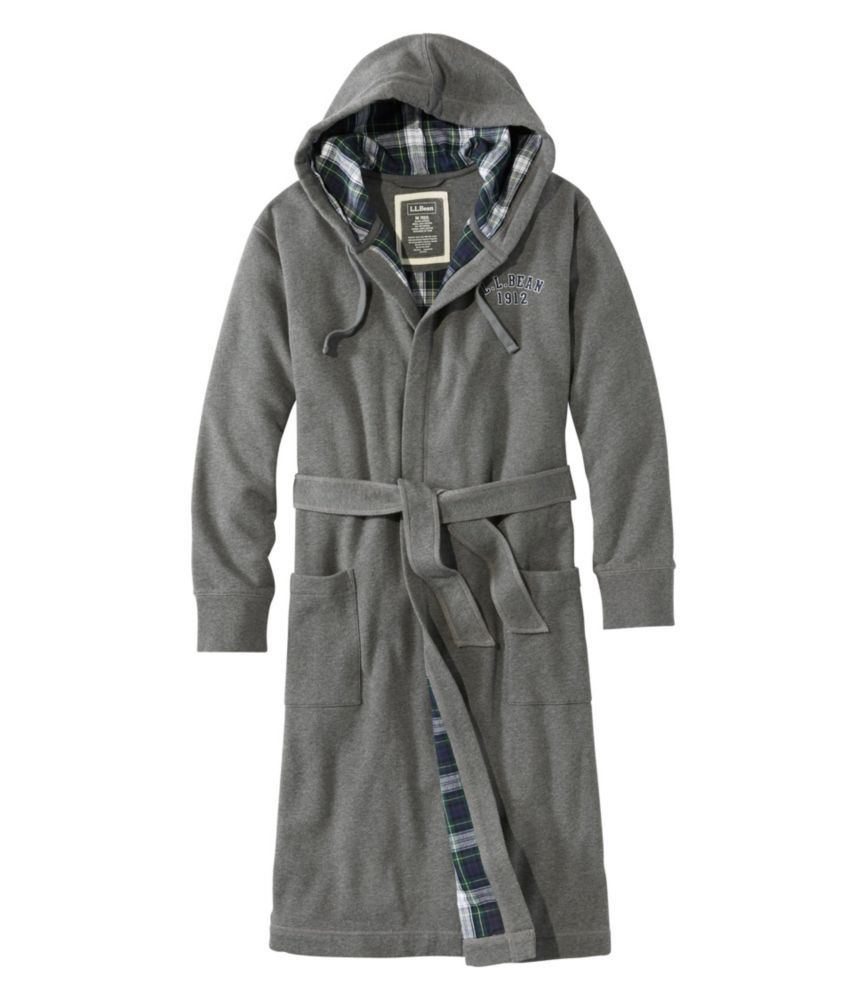 Men's Rugby Robe, Flannel-Lined, Hooded | L.L. Bean