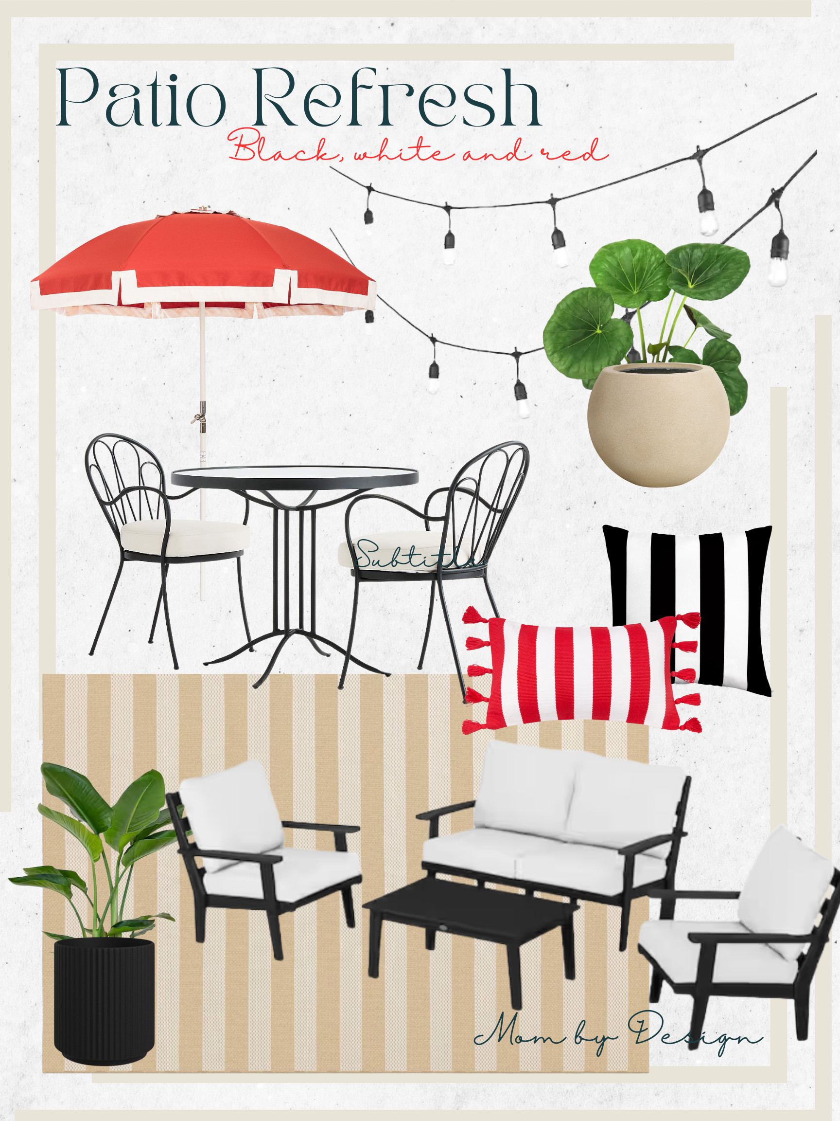 Bold. Classy. Timeless. 

Get those patios ready with these great selections and host your first outdoor party this spring! 

 #LTKSeasonal #LTKHome