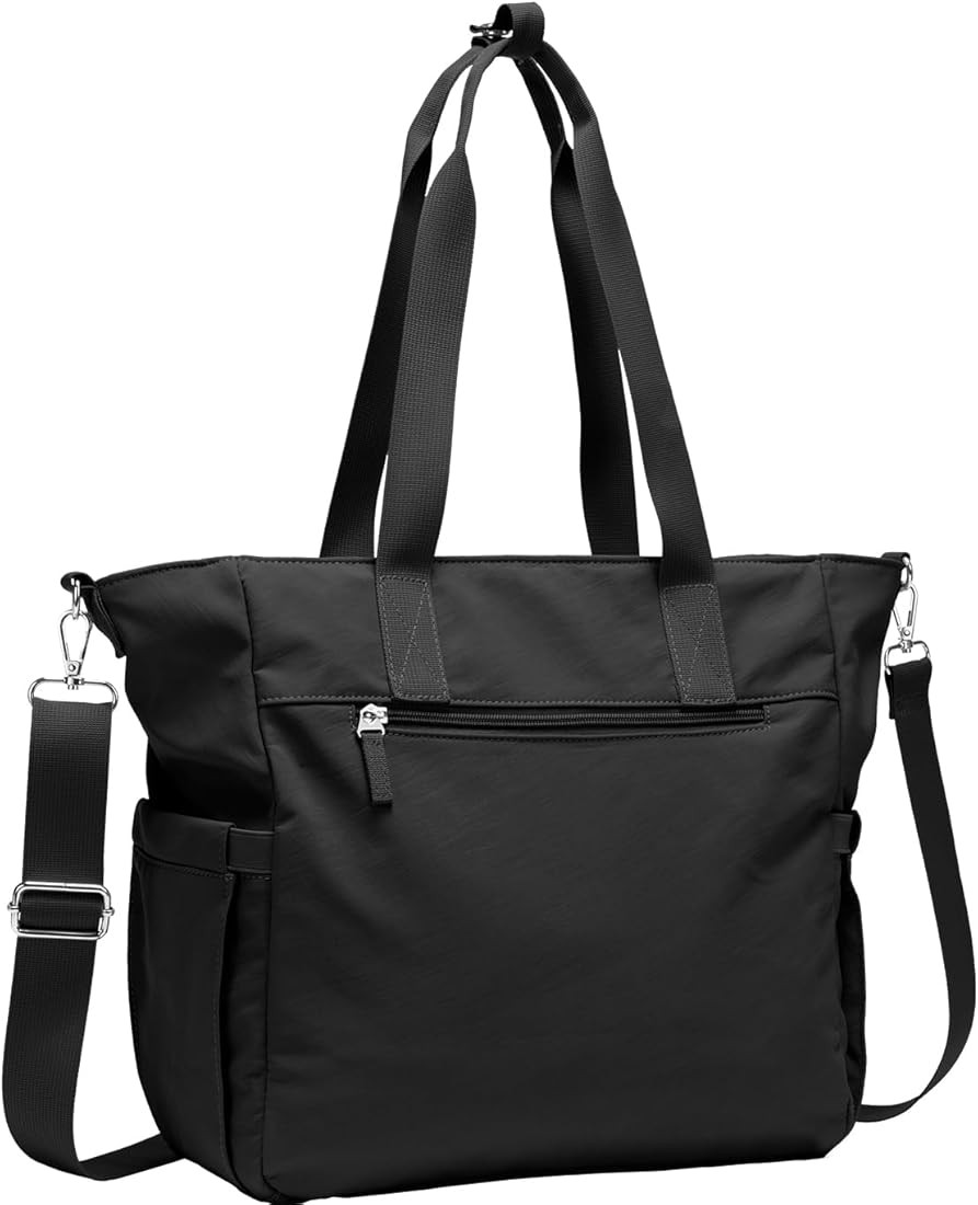 Crossbody Tote Bag for Women Medium Size Travel Tote Bags for Work with Zipper Shoulder Bag with ... | Amazon (US)