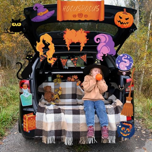 Hocus Pocus Halloween Trunk or Treat Car Decoration Kit for SUV,Hocus Pocus Trunk or Treat Halloween Car Decor for Car Archway Garage Decorations,Hocus Pocus Halloween Outdoor Decorations for Car | Amazon (US)