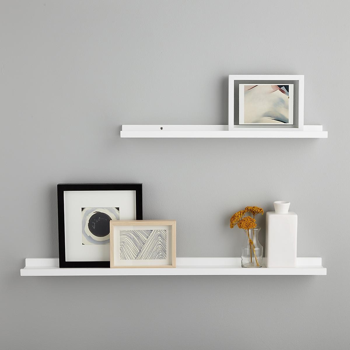 White Ledge Wall Shelves | The Container Store