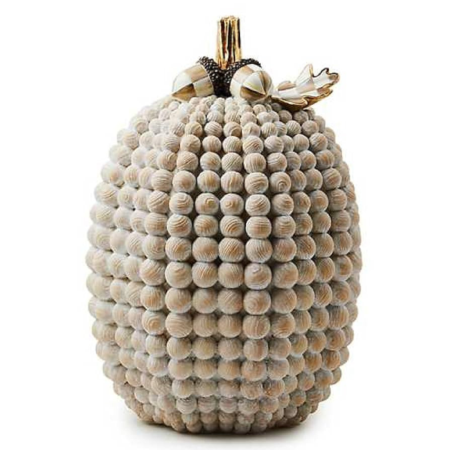 MACKENZIE-CHILDS Autumnology Resin Pumpkin, Halloween Pumpkin Decor, Hobnail Pumpkin | Amazon (US)