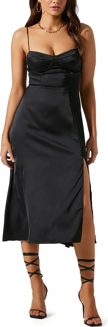 ASTR the Label Bustier Satin Dress | Nordstrom | Nordstrom
