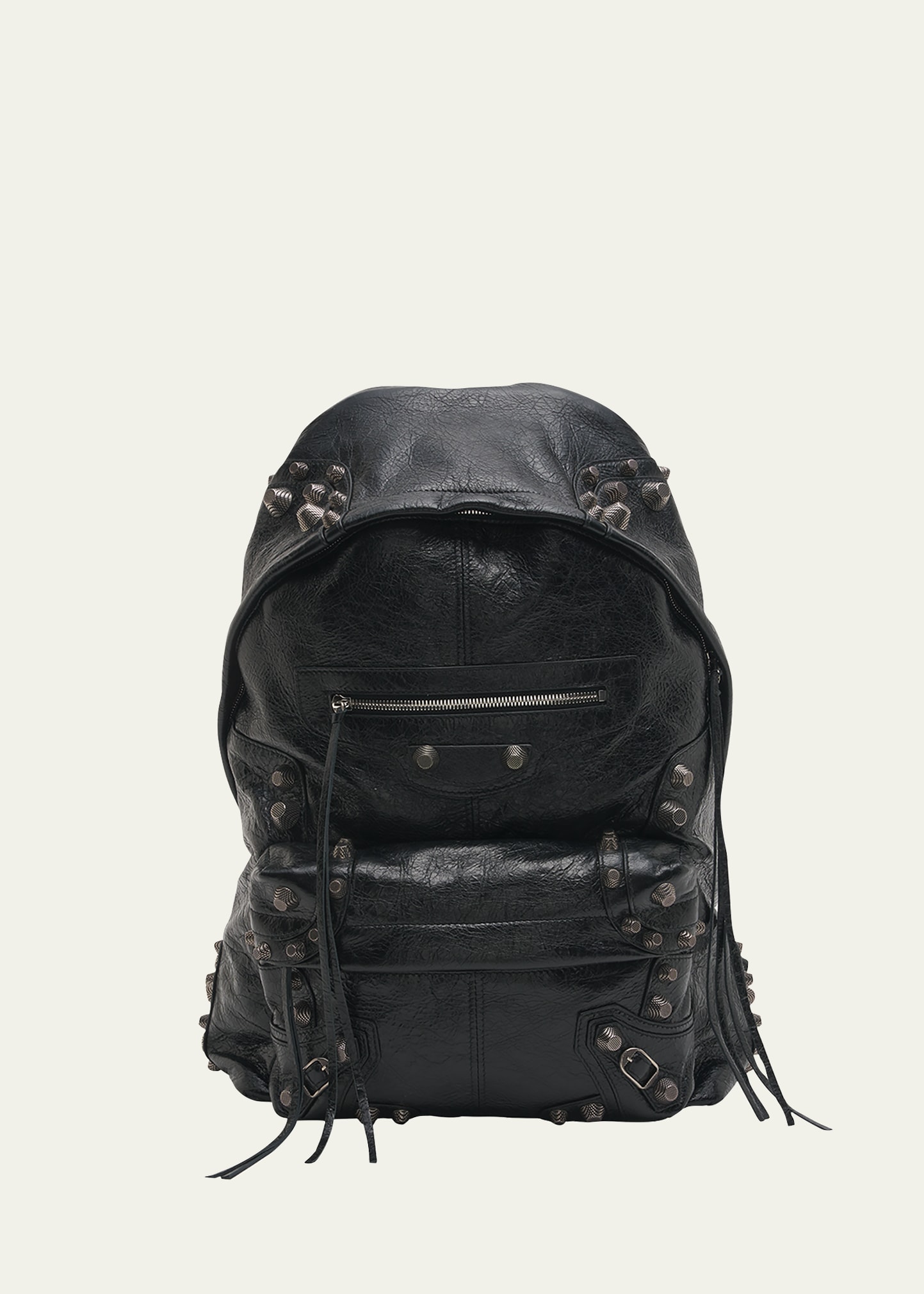 Balenciaga Men's Le Cagole Studded Leather Backpack | Bergdorf Goodman