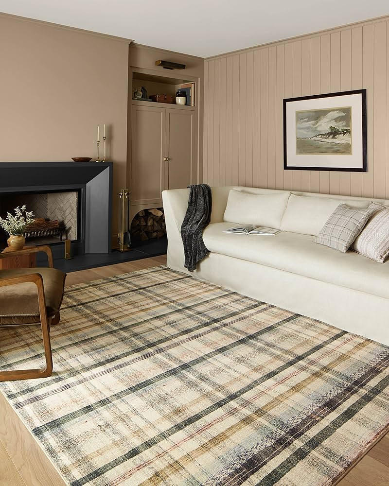 Loloi Chris Loves Julia x Loloi Humphrey Collection HUM-02 Ivory/Multi 7'-3" x 9'-3" Area Rug fea... | Amazon (US)