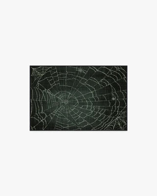 Web Soft Black Flatwoven Rug | Ruggable