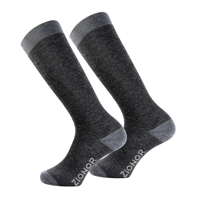 ZIONOR Ski Snow Socks High Knee Merino Wool Warm Plush Padded Elastic Fast Dry for Men Women Skii... | Amazon (US)