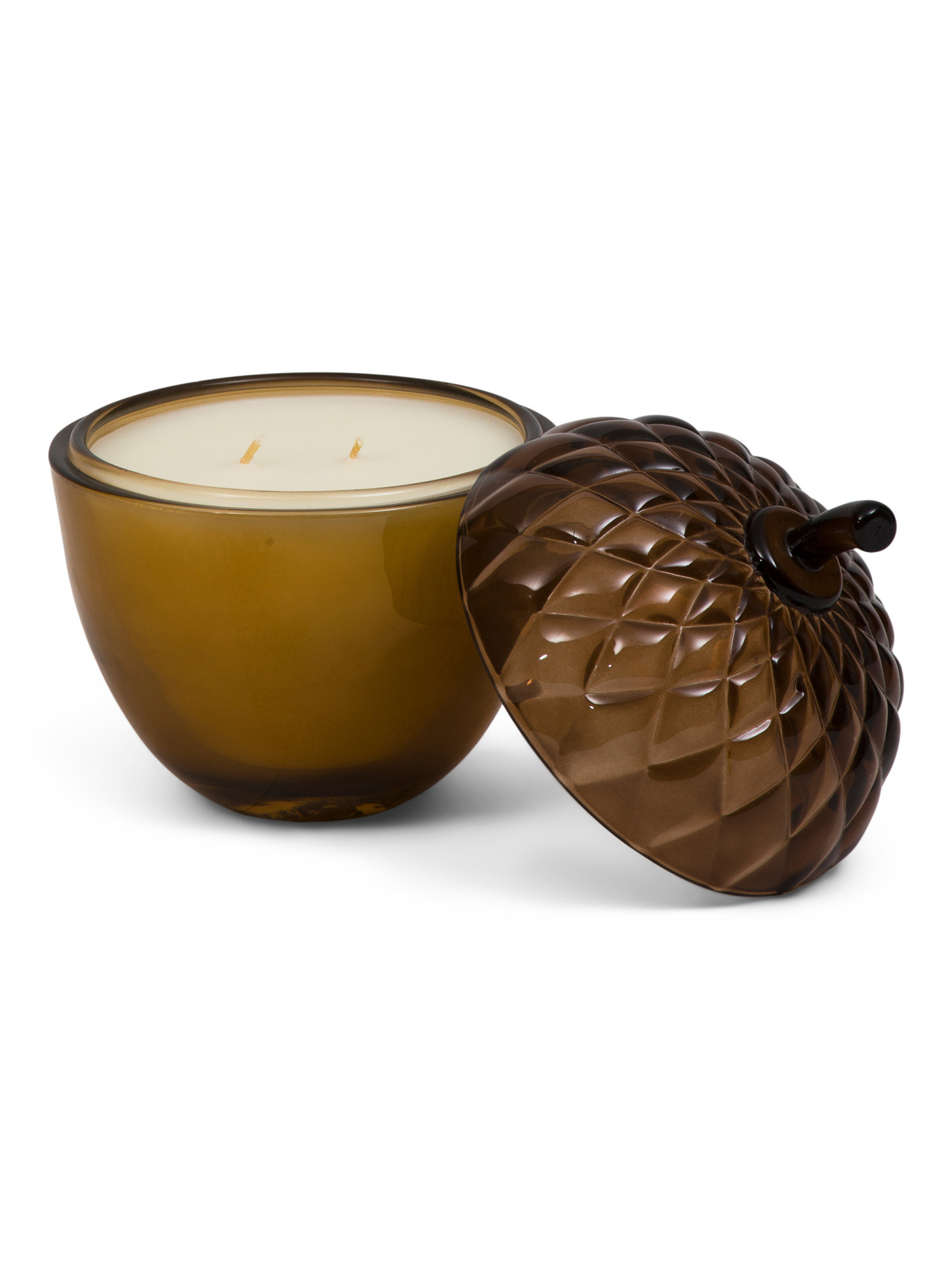 9.2oz Spray Color Figural Glass Acorn Lid Candle | TJ Maxx