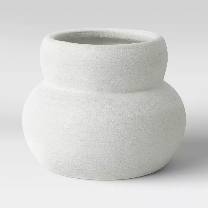 Round Textured Ceramic Vase White - Project 62™ | Target