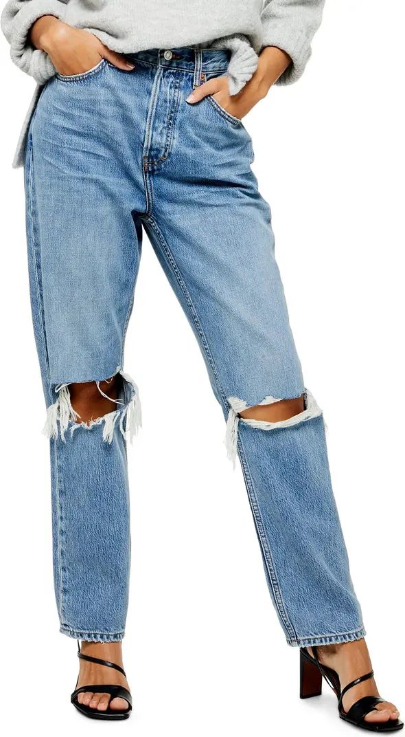Topshop Ripped Dad Jeans | Nordstrom | Nordstrom