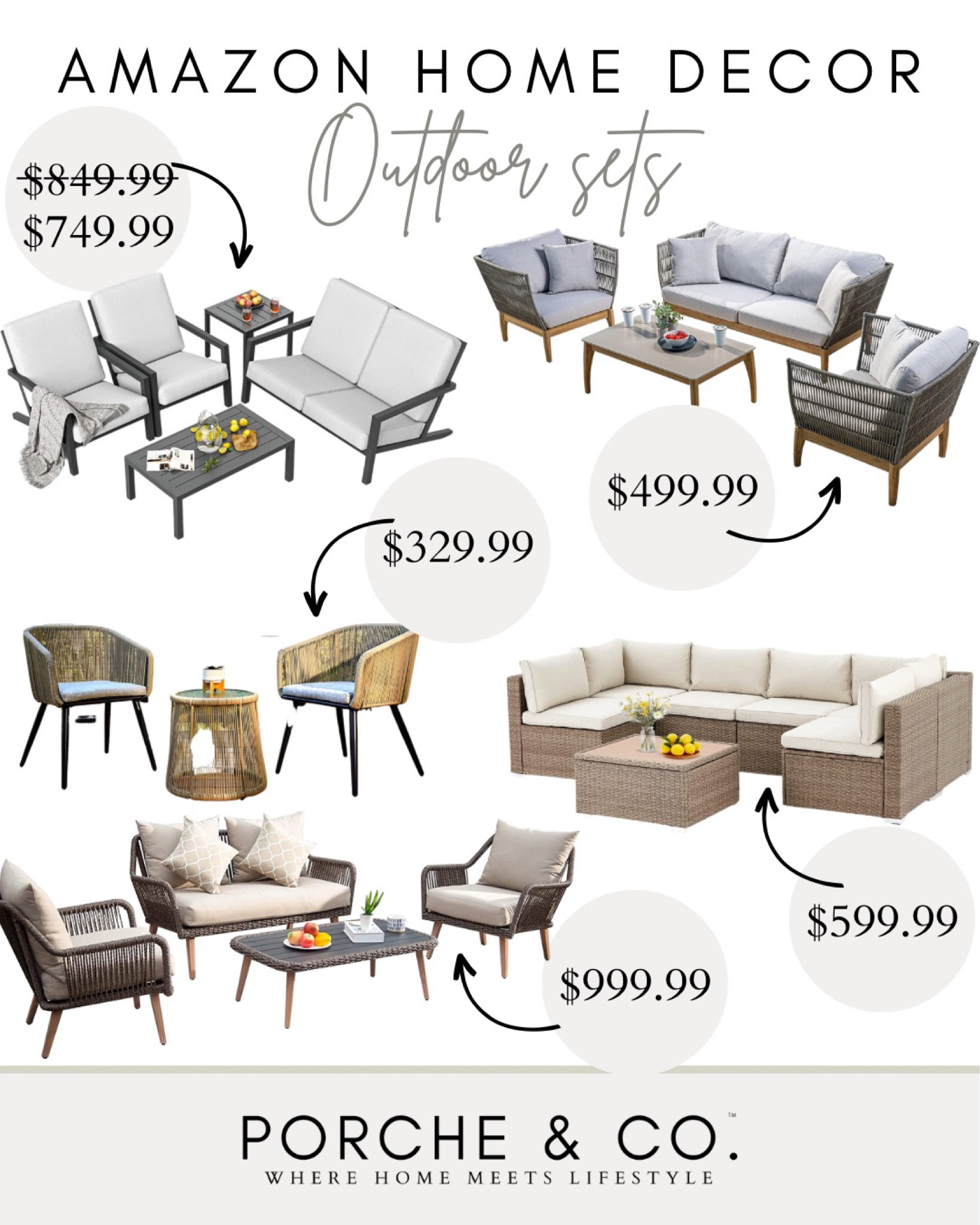 Amazon finds
Outdoor patio sets
#visionboard #moodboard #porcheandco

#LTKstyletip #LTKFind #LTKhome