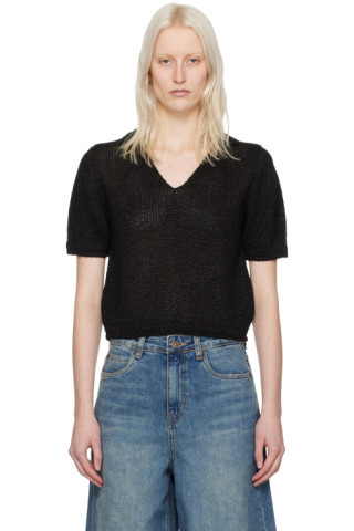 Black Paper Polo | SSENSE