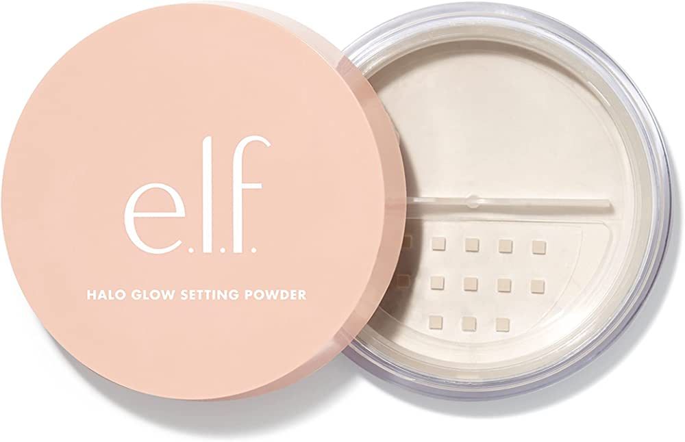e.l.f, Halo Glow Setting Powder, Silky, Weightless, Blurring, Smooths, Minimizes Pores and Fine L... | Amazon (US)
