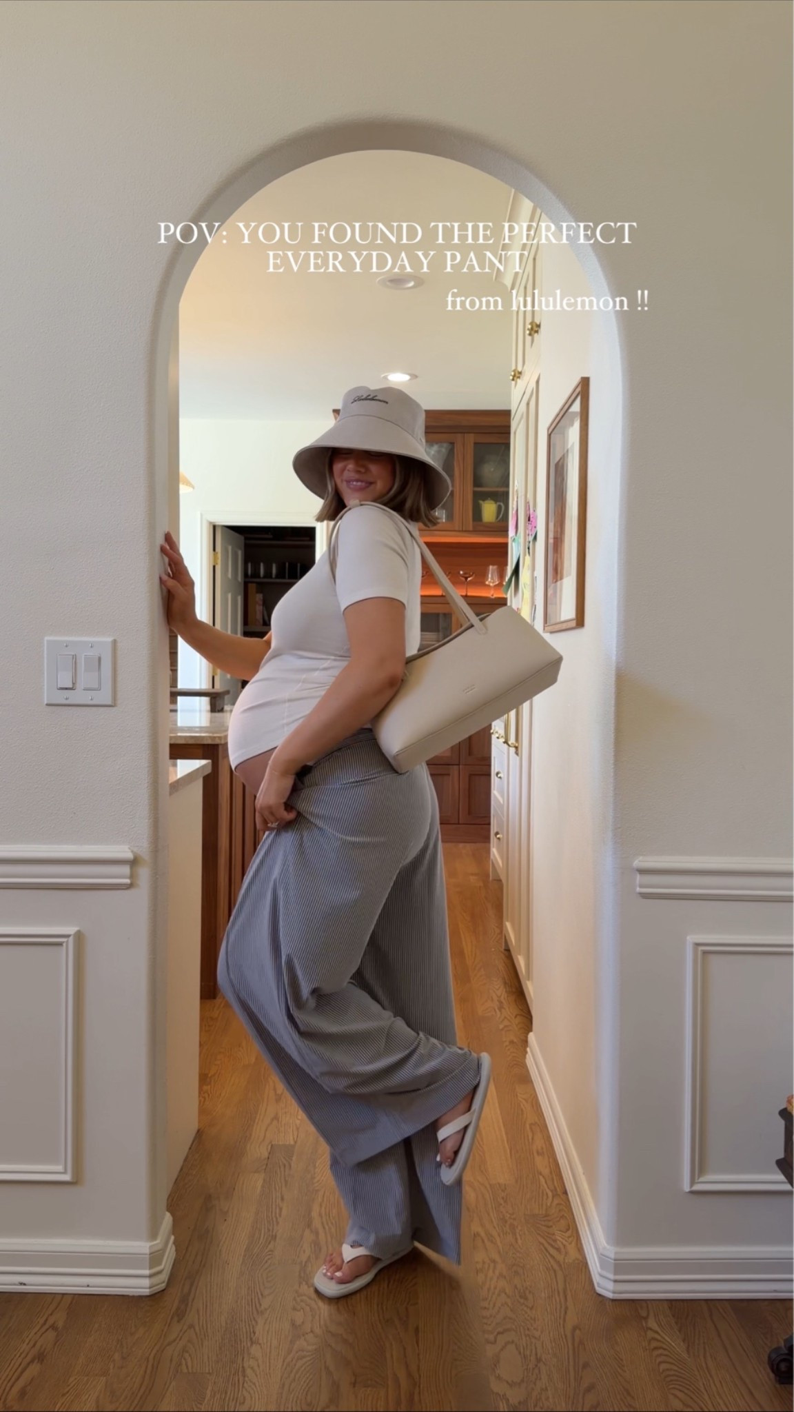 Size 10 in all lululemon tops, size L in Breezily Pant (sized up for pregnancy) mid rise and they’re super soft, stretchy and light weight for summer! 31” inseam and I am 5’ 5” 

#pregnancystyle #pregnant #bumpstyle #bresheppard #lowrise #pregnancy

#LTKgrwm