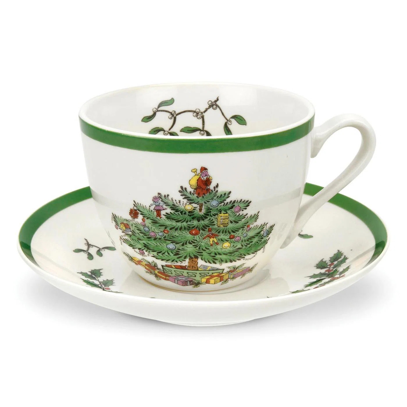 Spode Christmas Tree Teacup & Saucer 7 Oz & Reviews | Wayfair | Wayfair North America