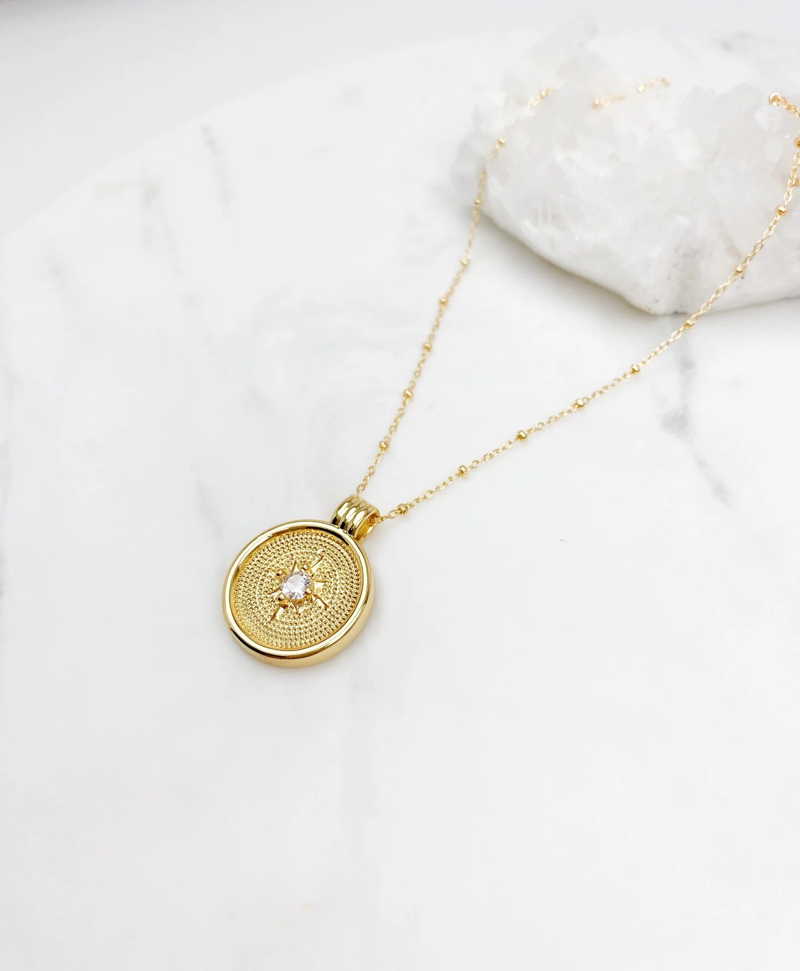Gold Compass Necklace Travelers Necklace Gold Necklace | Etsy | Etsy (US)